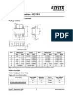 Package Information - SC70-5: Surface Mounted, 5 Pin Package Package Outline