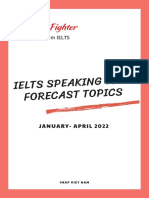 IMAP - Đề dự đoán Speaking Quý 1 năm 2022