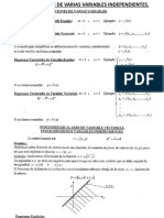 1 Funciones de Varias Variables Independientes