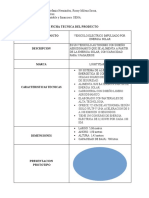 Ficha técnica vehículo solar