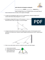 Evaluación Solución de triángulos rectángulos