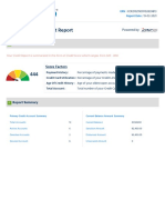 Prashant Singh's Credit Report: Score Factors