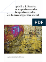 Diseños Experimentales Y Cuasiexperimentales en La Investigacion Social - Campbell y Stanley
