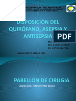 Disposición Del Quirófano, Asepsia y Antisepsia