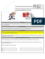 F045 Formato Conformación de Brigada Primeros Auxilios