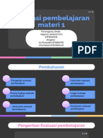 EVALUASI PEMBELAJARAN