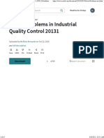 Solved Problems in Industrial Quality Control 20131 PDF Reliability Engineering Computer Aided Design