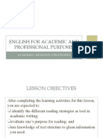 English For Academic and Professional Purposes