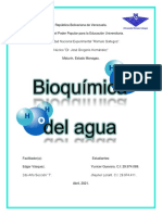 Bioquímica Del Agua.