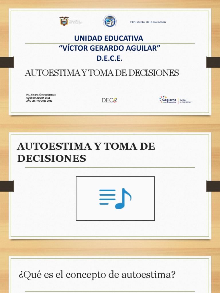 Autoestima y Toma de Decisiones | PDF