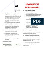 Measurement of Notes Receivable