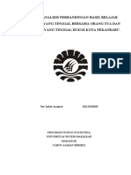 Modifikasi PROPOSAL ANALISIS PERBANDINGAN HASIL BELAJAR MAHASISWA YANG TINGGAL BERSAMA ORANG TUA DAN MAHASISWA YANG TINGGAL DI KOS KOTA PEKANBARU