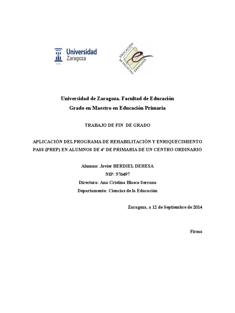 Aplicación del Método PASS en Primaria | PDF