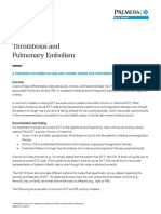 Deep Vein Thrombosis and Pulmonary Embolism: A Premera Documentation and Coding Series For Providers