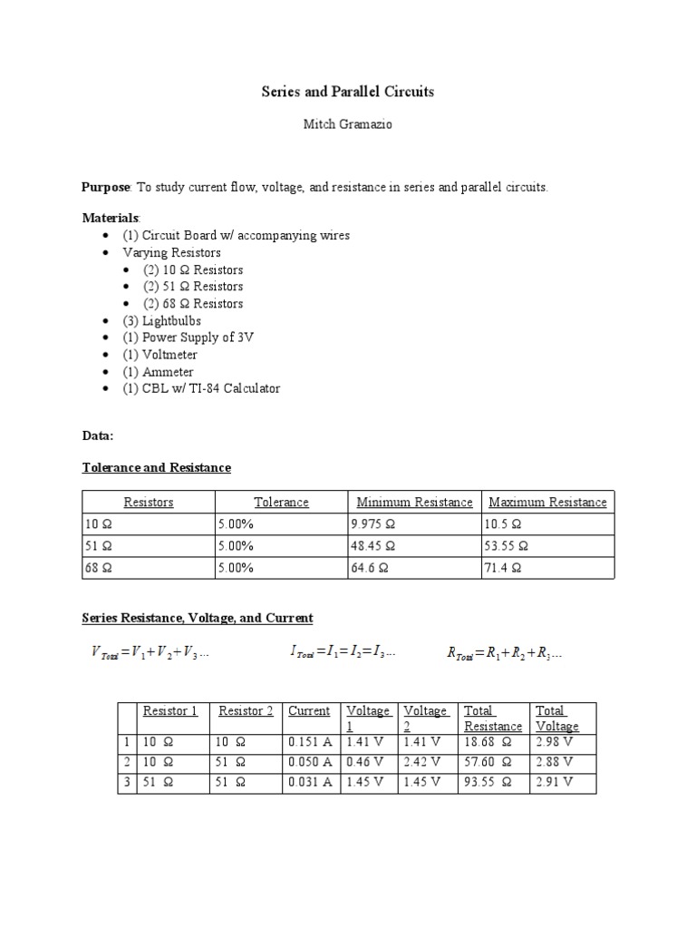 Circuit lab report picture