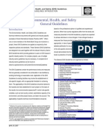 Environmental Health & Safety - General Guidelines: IFC/World Bank