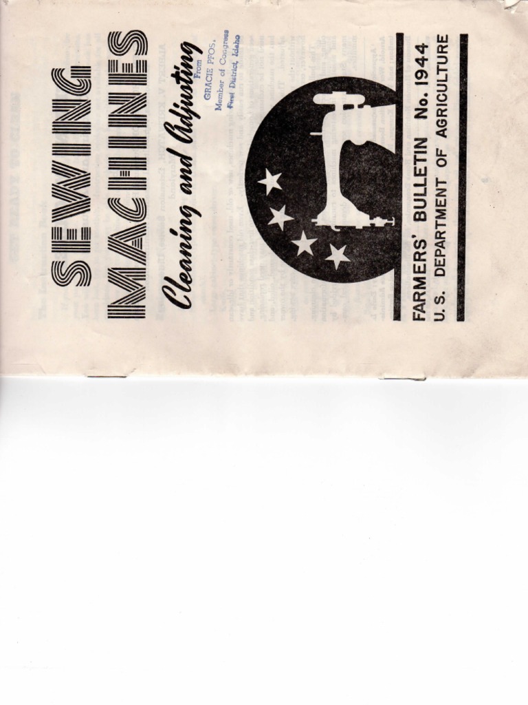 Cleaning Sewing Machines | PDF