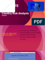 Country Risk Analysis