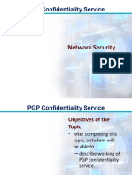 PGP Confidentiality Service: Network Security