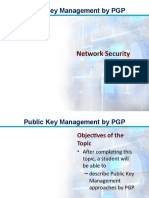 Public Key Management by PGP: Network Security
