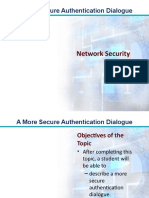 Network Security: A More Secure Authentication Dialogue