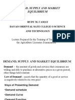 Demand Supply and Market Equilibrium