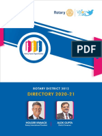 Rotary District 3012 Directory 2020-21
