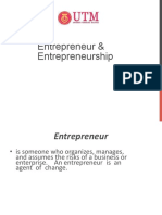Lecture 9 - Entrepreneur and Entrpreneurship