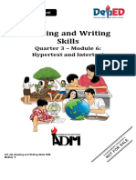Readingandwritingskills q3 m6 Hypertextandintertext PDF