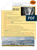 Le Lion(Kessel)- Questionnaire de Compréhension (1)
