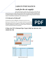 Threads in Pneumatics: (Threads For The Air Supply)