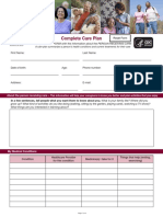 Complete Care Plan Form 508