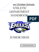 Middletown Christian Schools: Junior High Athletics Handbook
