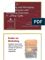 Designing and Managing Value Networks and Marketing Channels