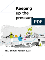 Keeping Up The Pressure: IIED Annual Review 2021