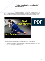 Best Takedowns For Jiu Jitsu BJJ by John Danaher Notes Feet To Floor Volume 1
