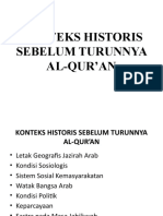 Konteks Historis Sebelum Turunnya Al-Qur'an