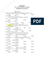 Chuyên Đề 13 Các Từ (Cụm Từ) Diễn Tả Số Lượng (Expressions Of Quantity)