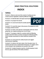 Index: Home-Science Practical Solutions