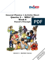 Quarter 2 - MELC 27 Week 6: General Physics 1 Activity Sheet