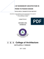 College of Architecture: Application of Biomimicry Architecture in Response To Passive Design