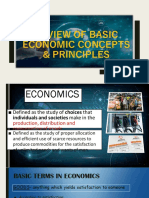 Review of Basic Economic Concepts & Principles: Lesson 1