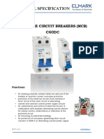 1.technical Specification - MINIATURE CIRCUIT BREAKERS (MCB) C60DC