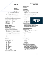 Reading and Writing 1 Q: Skills For Success Unit 7 Student Book Answer Key