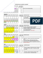 Proposed 2022 Academic Calendar January: Week of Prayer