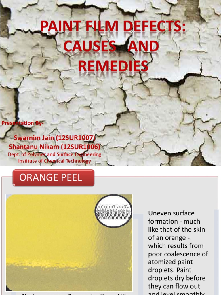 Paint Fiilm Defects PDF Paint Epoxy