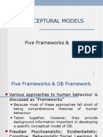 Conceptural Models: Five Frameworks & OB