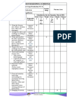 Housekeeping Schedule: Nursery Aide