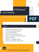 4th. Elasticity of Demand and Supply