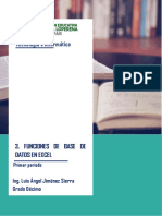 Grado 10 - Guía No 3. Funciones de Base de Datos en Excel